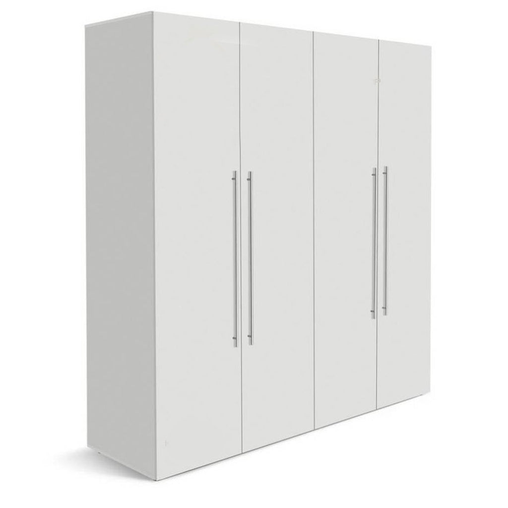 Armadio 4 ante bianco 170x45x175 cm