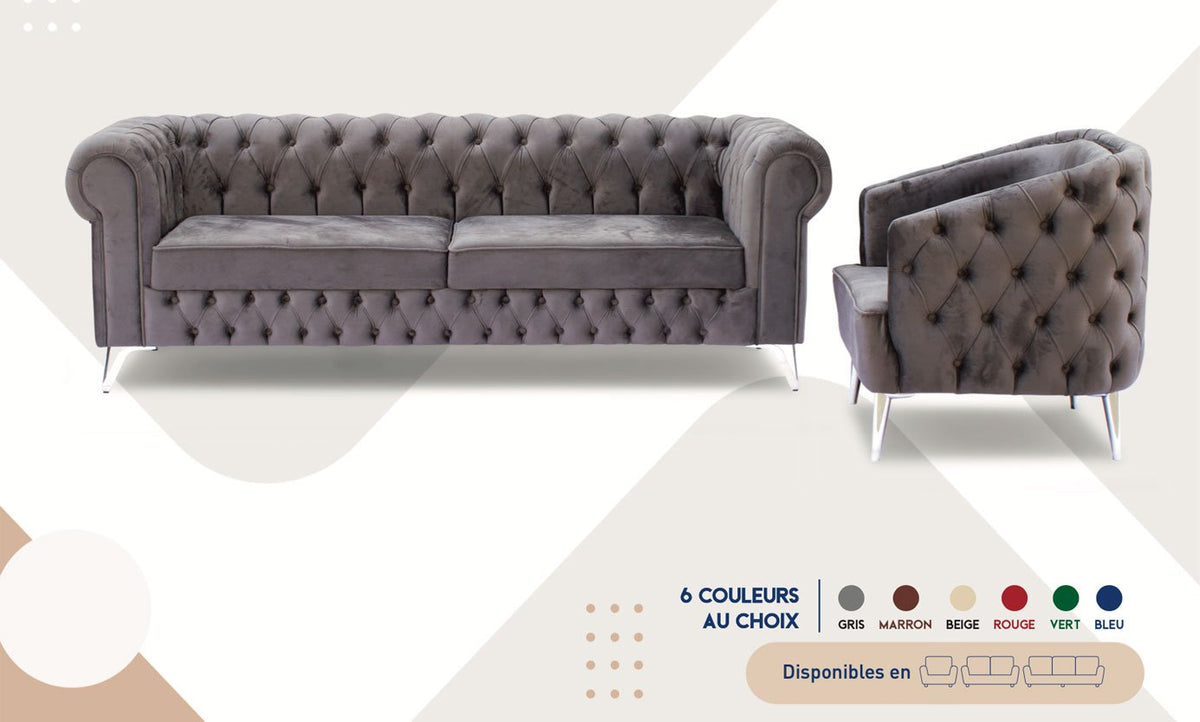 Salotto Broadway 7 posti, colore a scelta