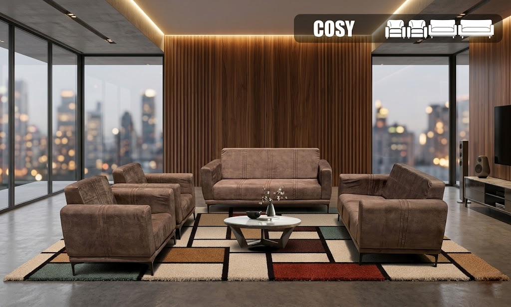 Salotto Cosy 7 posti, colore a scelta