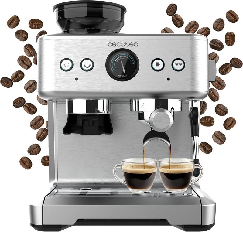 Cecotec Power Espresso Barista Pro – con macinino e manometro