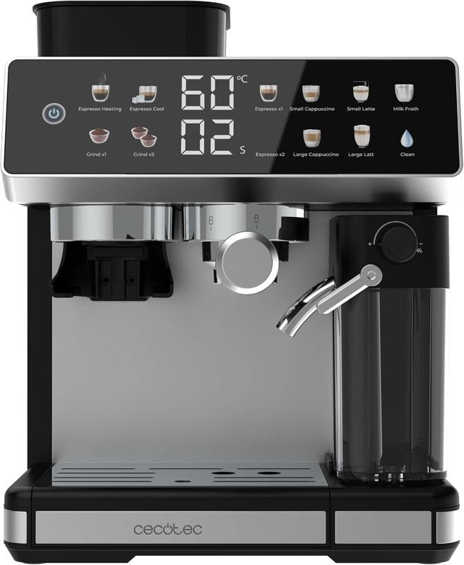 Cecotec Power Espresso Barista – con macinino e caraffa latte