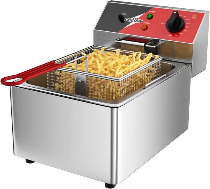 Friggitrice professionale in acciaio inox 6 L
