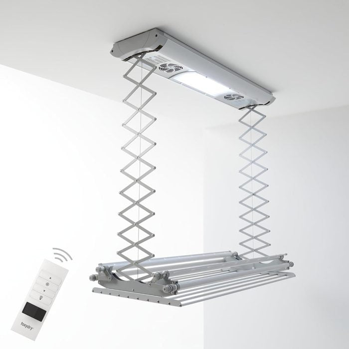Stendibiancheria da soffitto elettrico a forbice