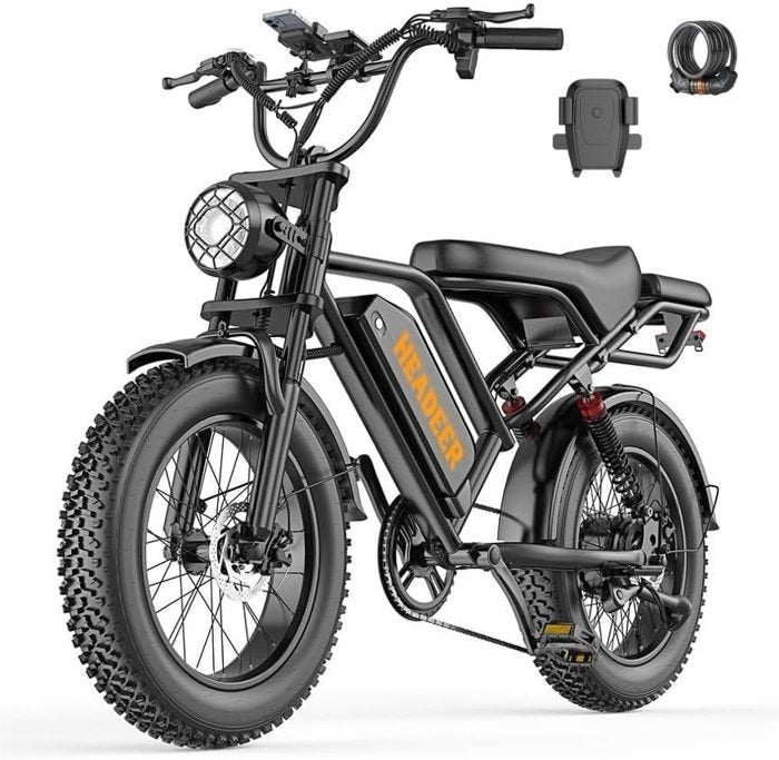 Bicicletta elettrica stile moto