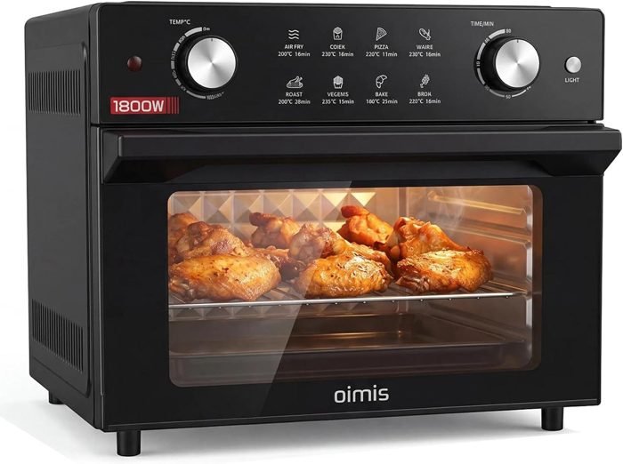 Oimis Friggitrice ad aria forno nera