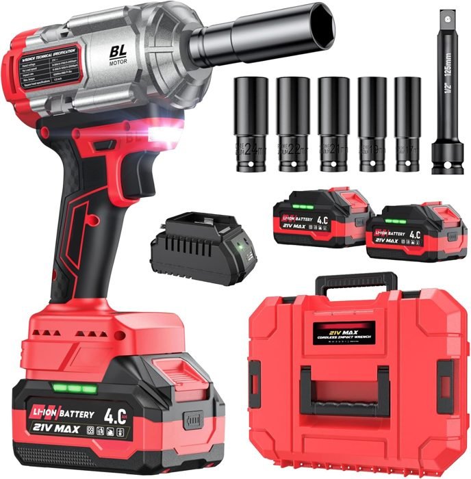Avvitatore a massa battente 21V kit rosso