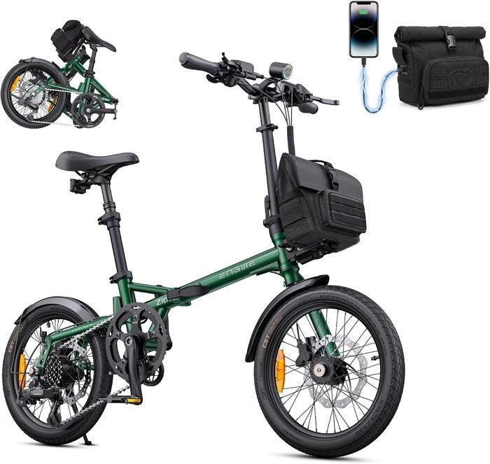 Engwe Bicicletta pieghevole urbana verde