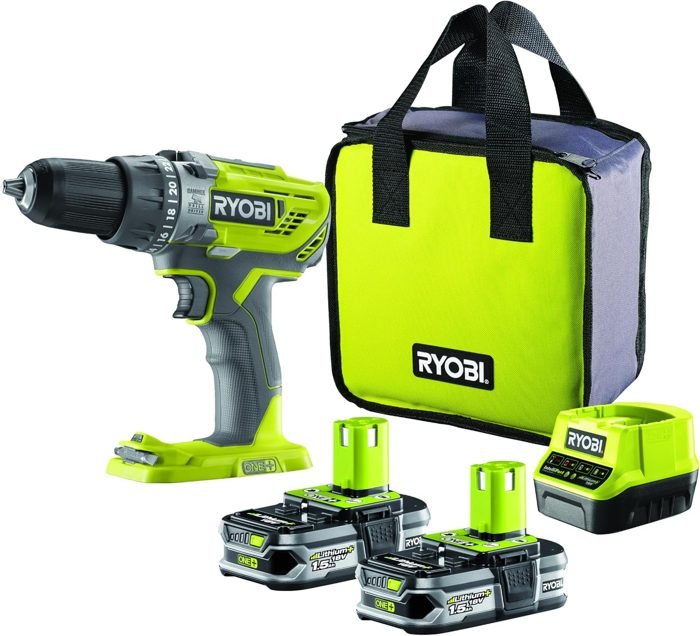 Ryobi Trapano kit 2 batterie