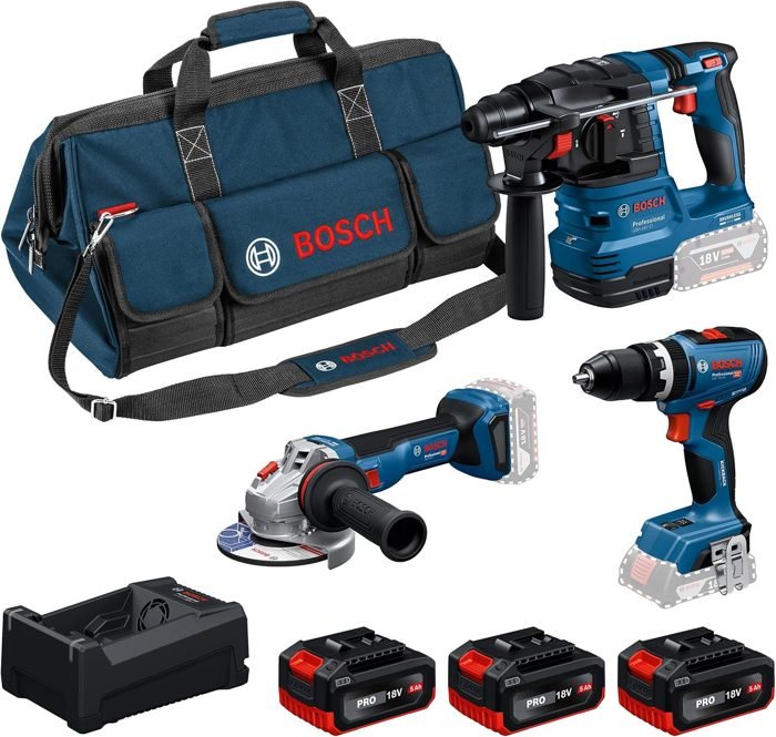 Bosch Kit 3 utensili 18V (3 batterie)