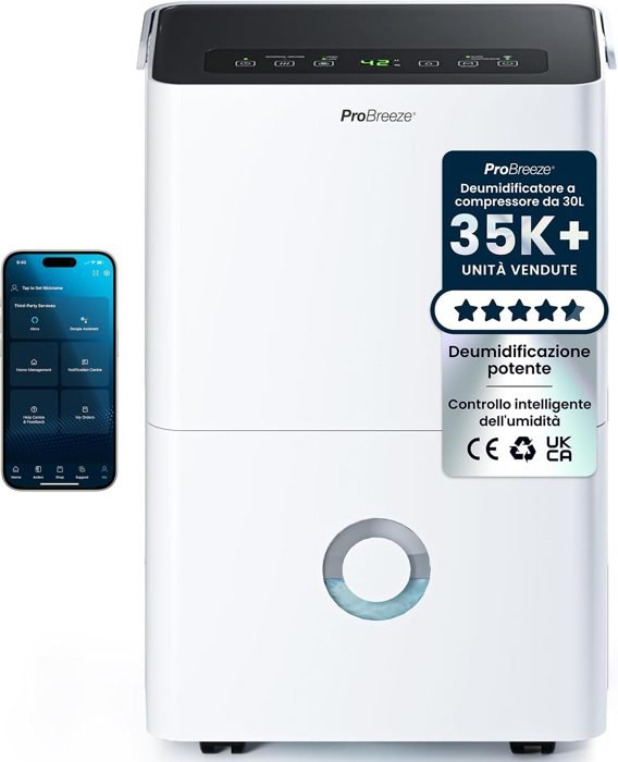 Pro Breeze Deumidificatore 30 L